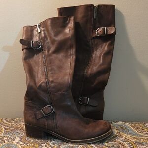 Lucky Brand Dark Brown Heeled Boots